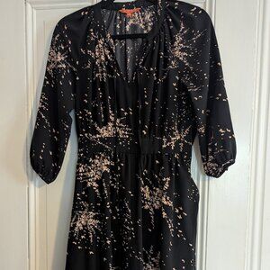 Modcloth Dress, Black/Tan, Small
